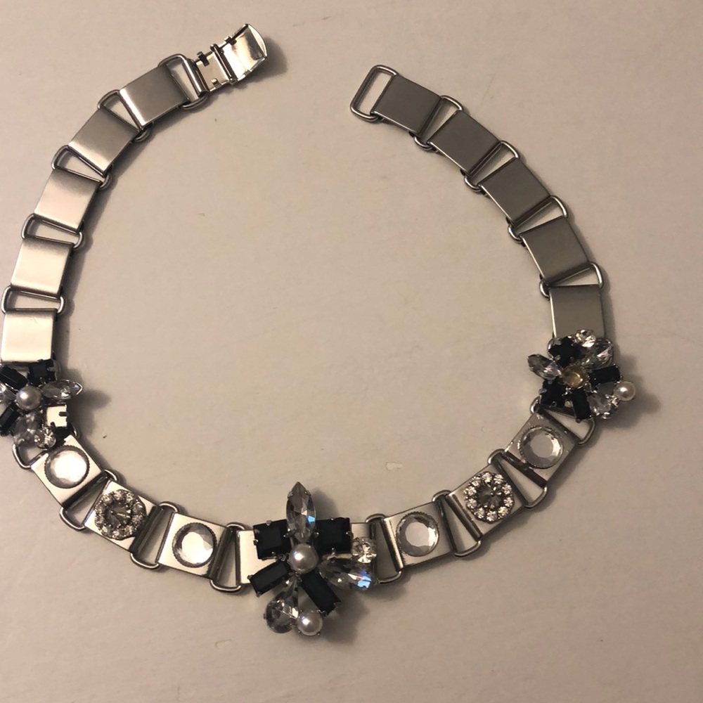 silver square necklace